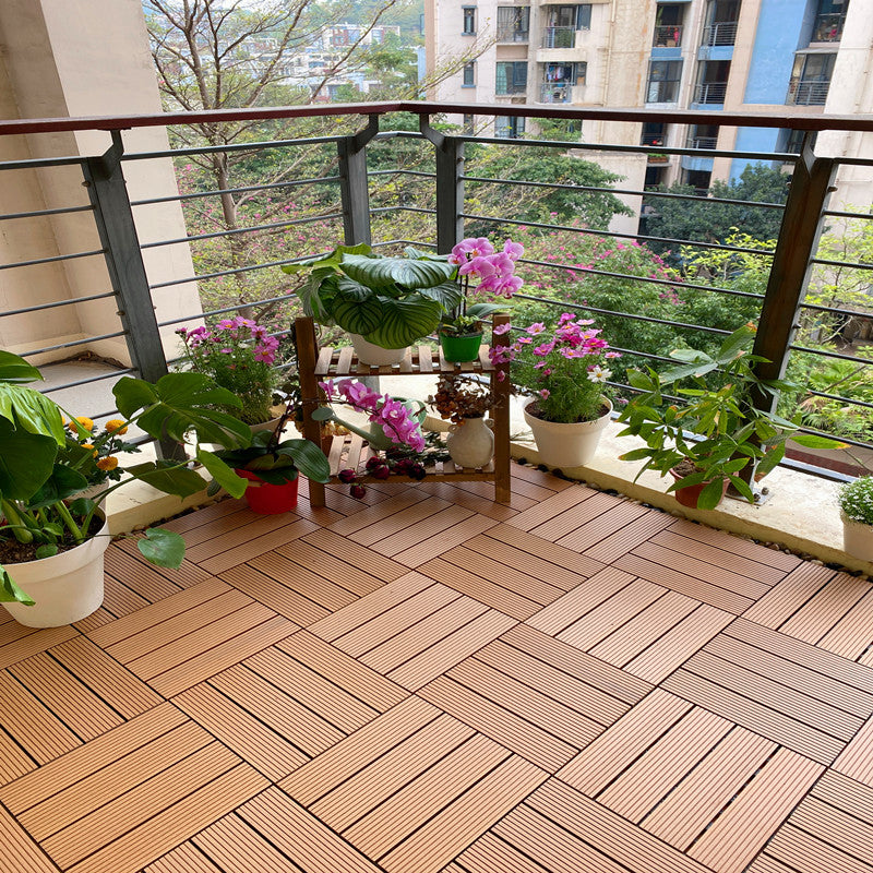 Sikunuo | Composite deck tile Solid Color Waterproof Patio Floor Tile