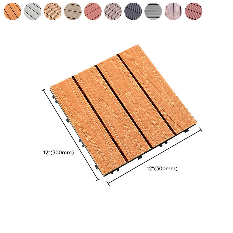 Sikunuo | Composite deck tile Solid Color Waterproof Patio Floor Tile