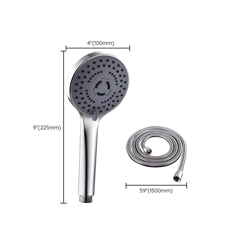 Sikunuo | Round Shower Head Plastic Shower Head with Adjustable Spray Pattern