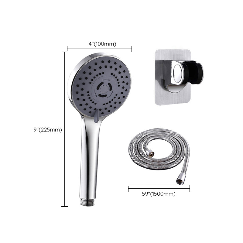 Sikunuo | Round Shower Head Plastic Shower Head with Adjustable Spray Pattern