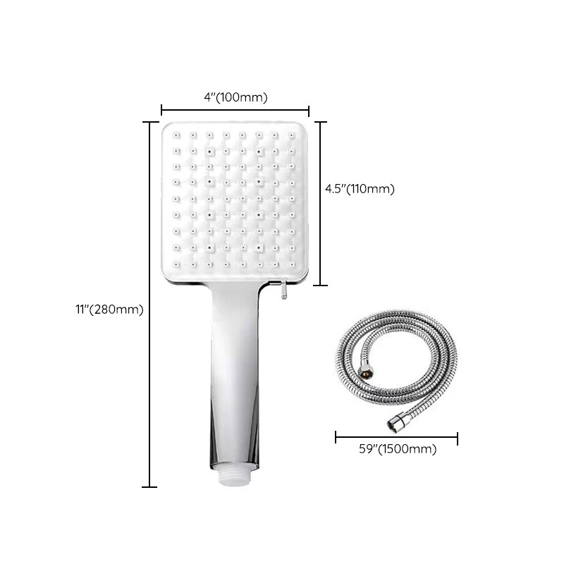 Sikunuo | Classic Handheld Showerhead Standard Round Showerheads in Silver