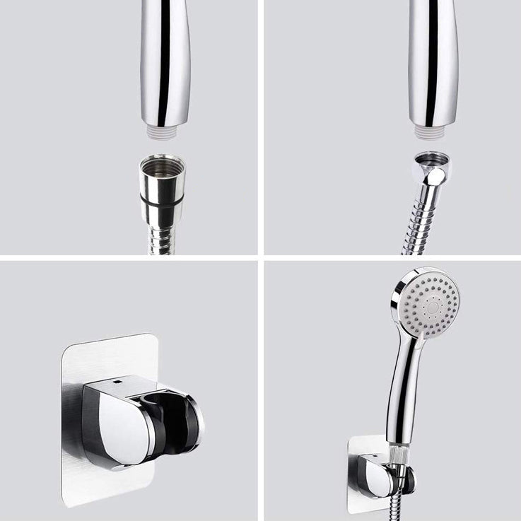 Sikunuo | Traditional Shower Head Simple Metal Round Handheld Shower