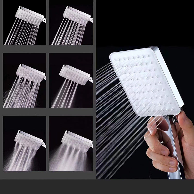 Sikunuo | Contemporary Showerhead Square Handheld Showerhead in Silver