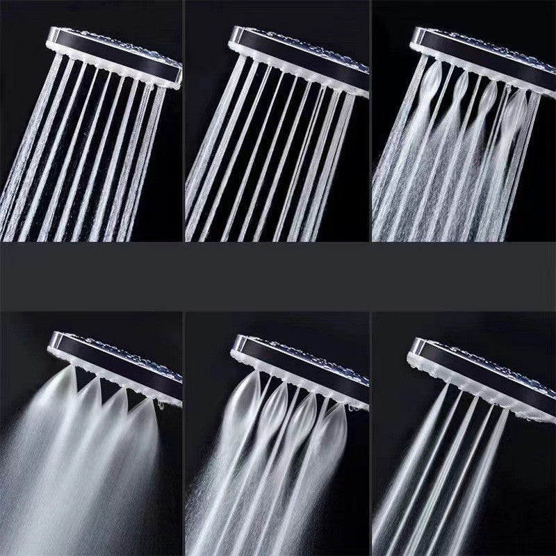 Sikunuo | Contemporary Showerhead Square Handheld Showerhead in Silver