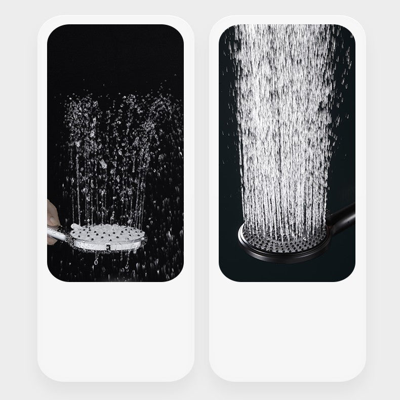 Sikunuo | Round Shower Head Plastic Handheld Shower with Adjustable Spray Pattern