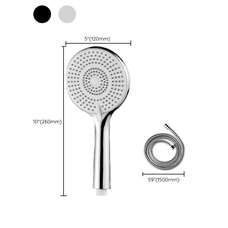 Sikunuo | Round Shower Head Plastic Handheld Shower with Adjustable Spray Pattern