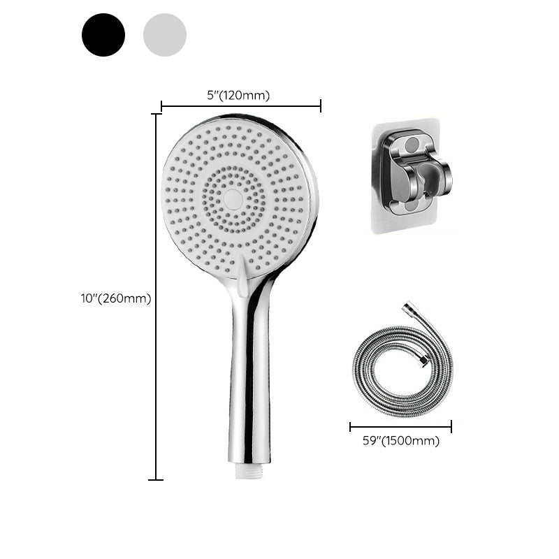 Sikunuo | Round Shower Head Plastic Handheld Shower with Adjustable Spray Pattern