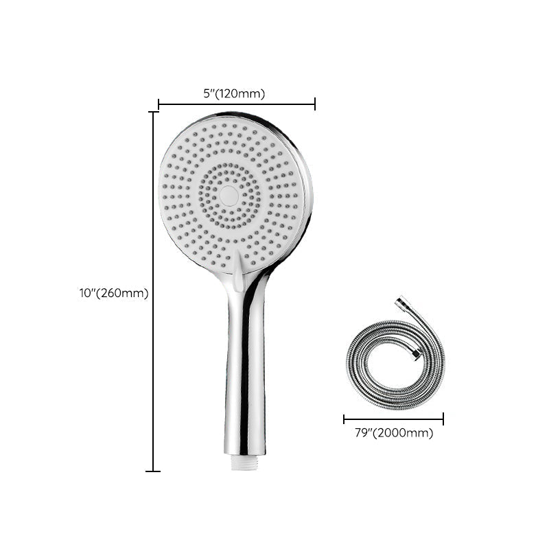 Sikunuo | Round Shower Head Plastic Handheld Shower with Adjustable Spray Pattern