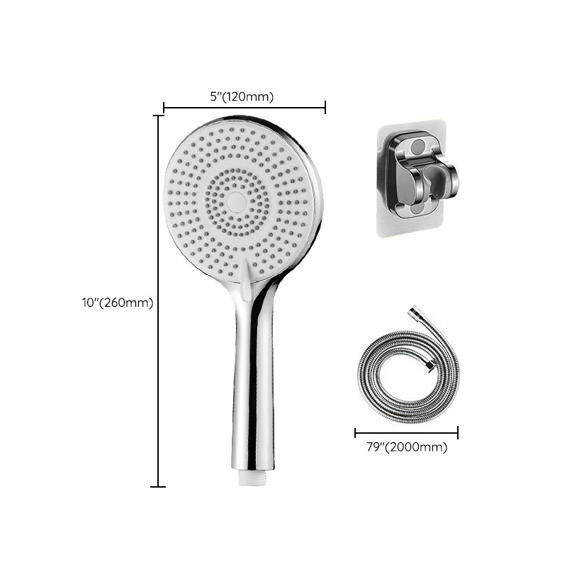Sikunuo | Round Shower Head Plastic Handheld Shower with Adjustable Spray Pattern