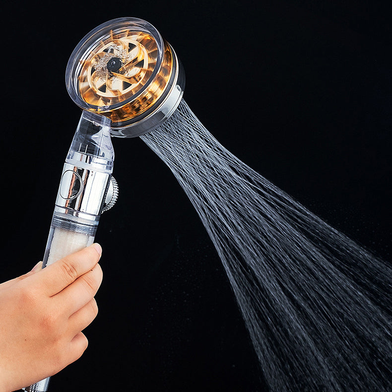 Sikunuo | Contemporary Handheld Supercharged Showerhead Round Turbo Spray Head