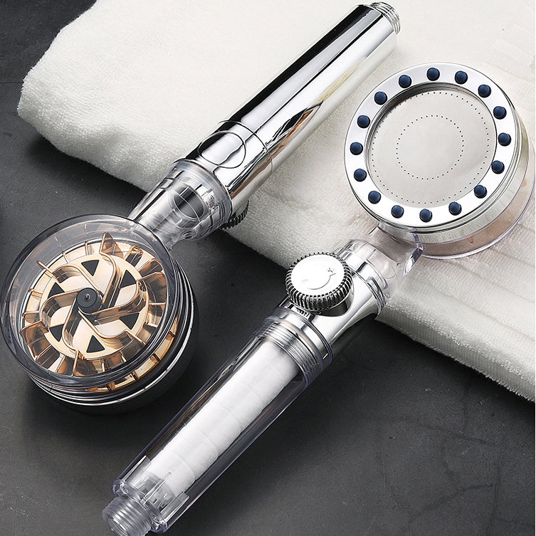 Sikunuo | Contemporary Handheld Supercharged Showerhead Round Turbo Spray Head
