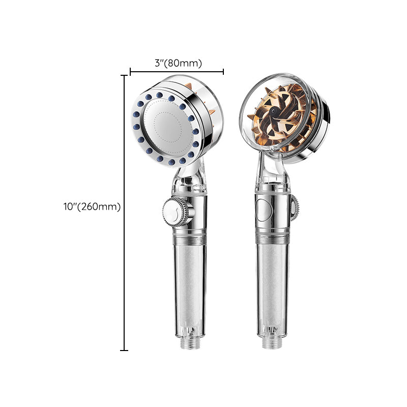 Sikunuo | Contemporary Handheld Supercharged Showerhead Round Turbo Spray Head