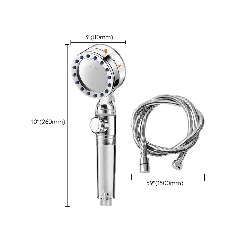 Sikunuo | Contemporary Handheld Supercharged Showerhead Round Turbo Spray Head