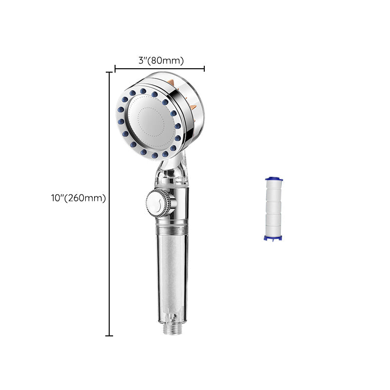 Sikunuo | Contemporary Handheld Supercharged Showerhead Round Turbo Spray Head