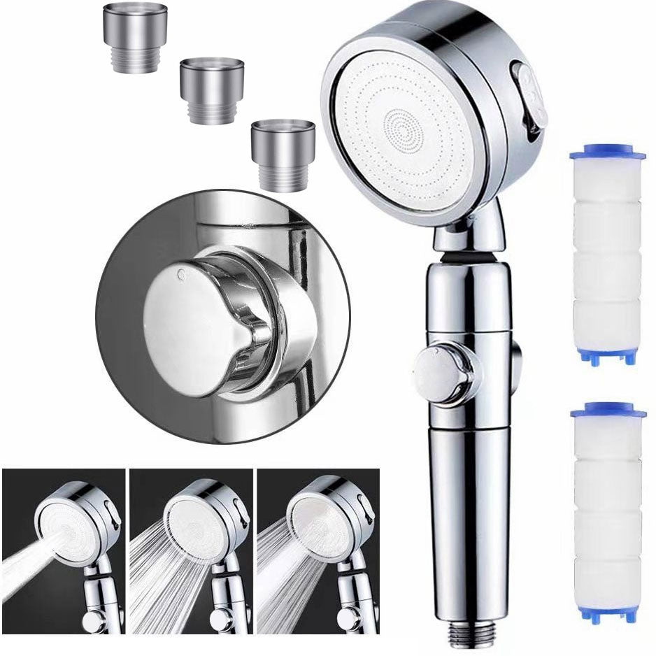 Sikunuo | Modern Handheld Supercharged Showerhead Round 3 Setting Spray Head