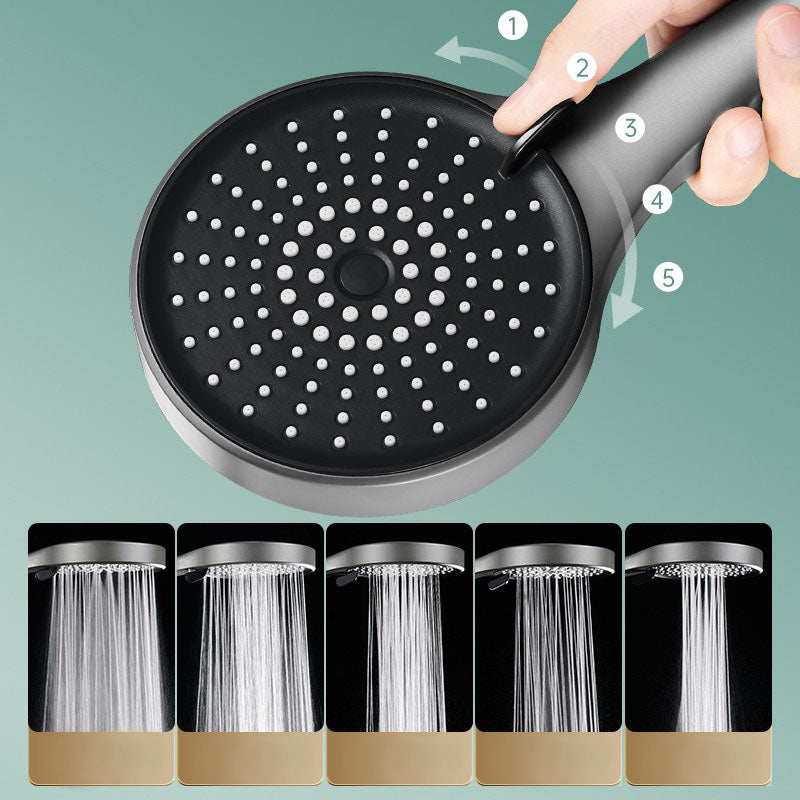 Sikunuo | Plastic Hand Shower Round Handheld Showerhead with Self-Cleaning