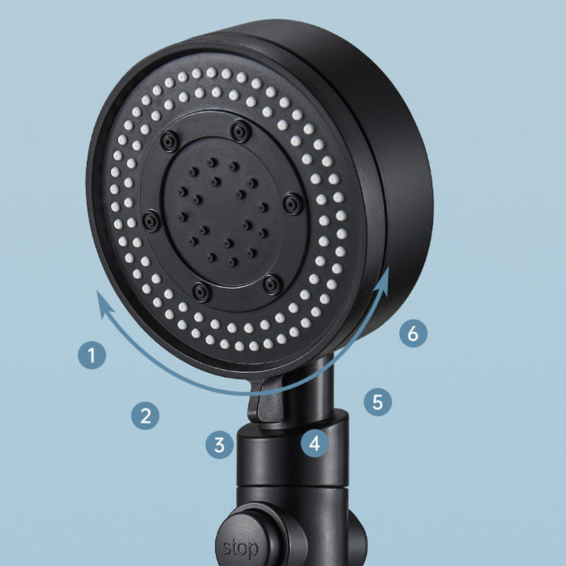 Sikunuo | Contemporary Hand Shower Plastic Round Hand Shower with Self-Cleaning