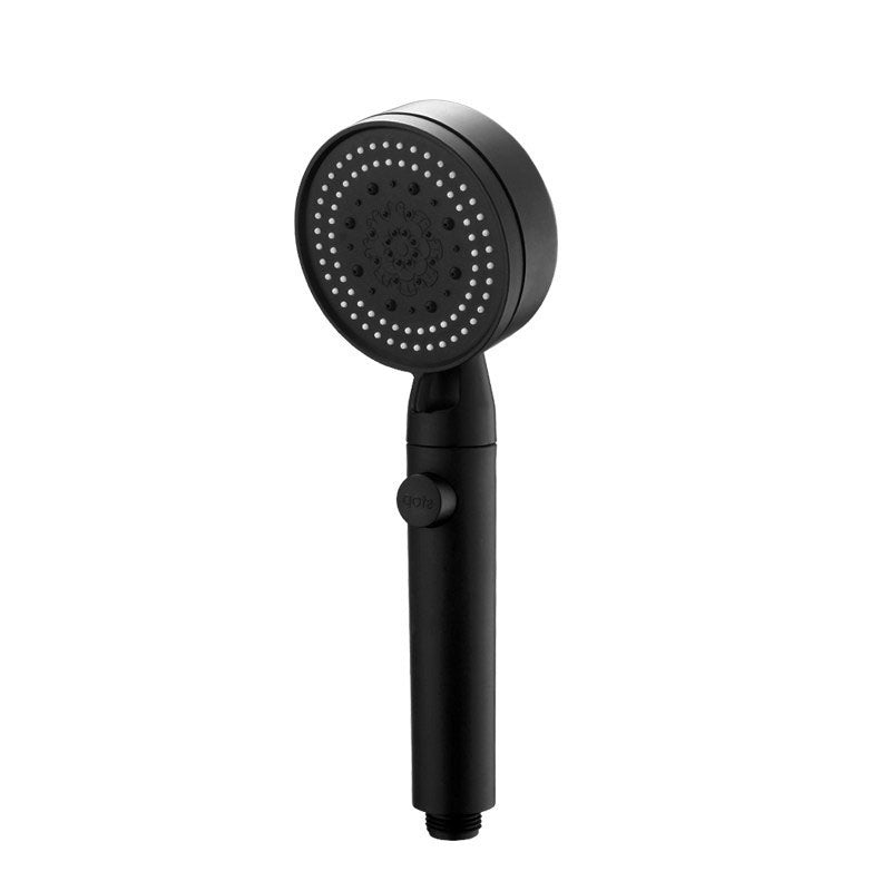 Sikunuo | Contemporary Shower Head Combo Hand Shower Plastic Wall Mount Black Shower Head