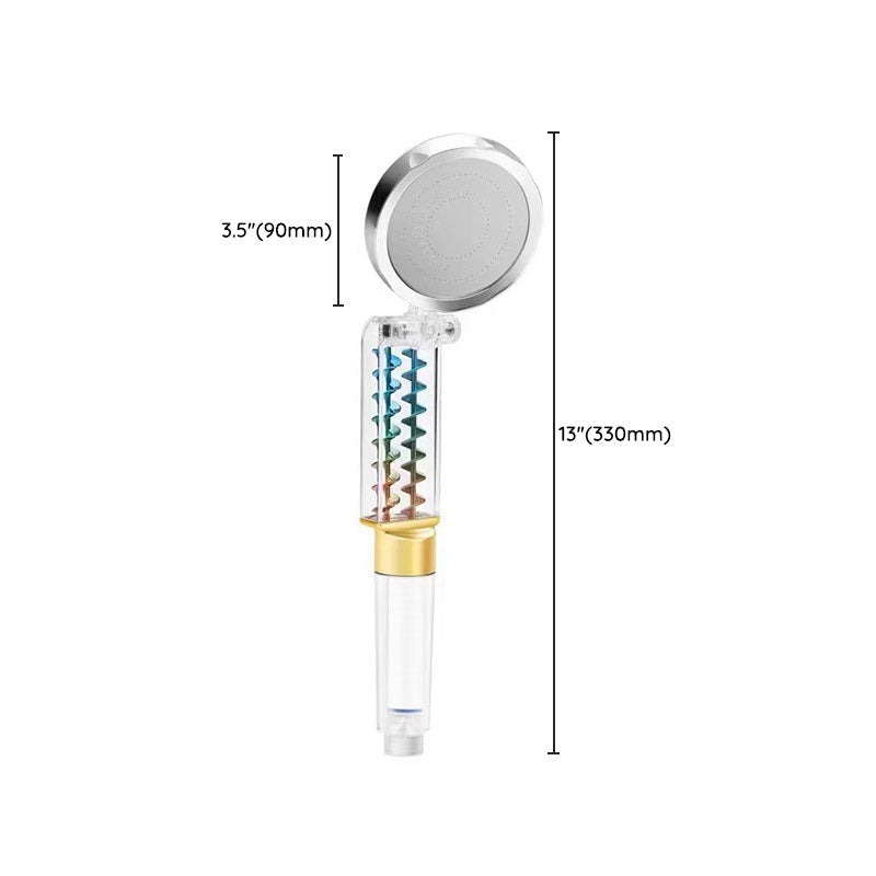 Sikunuo | Contemporary Round Handheld Shower Standard Spray Adjustable Showerhead