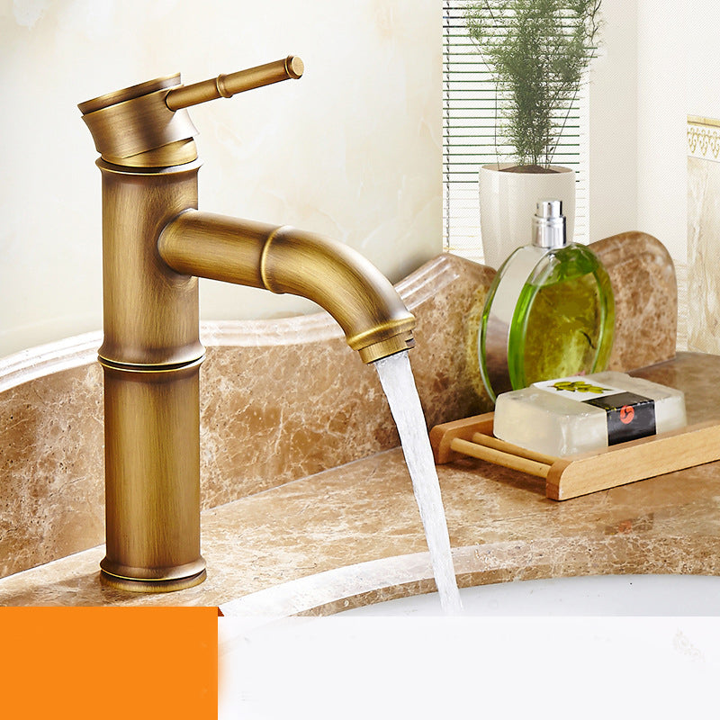 Sikunuo | Lever Handle Vessel Faucet Single Hole Basin Faucet Farmhouse Style Sink Faucet