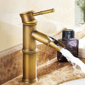 Sikunuo | Lever Handle Vessel Faucet Single Hole Basin Faucet Farmhouse Style Sink Faucet