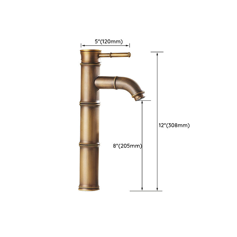 Sikunuo | Lever Handle Vessel Faucet Single Hole Basin Faucet Farmhouse Style Sink Faucet