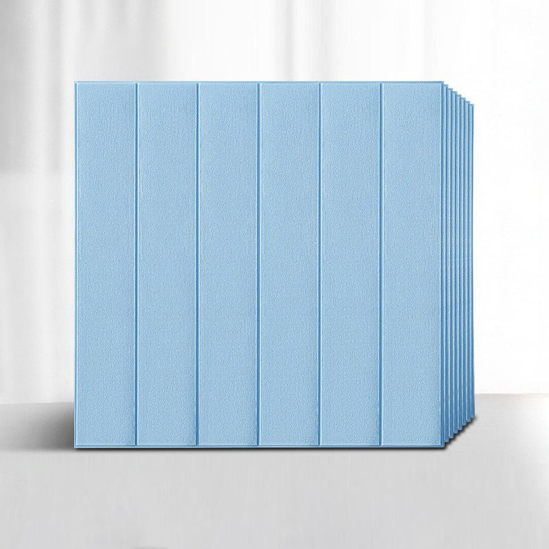 Sikunuo | Solid color 3D embossed wall panel waterproof foam interior wall tile