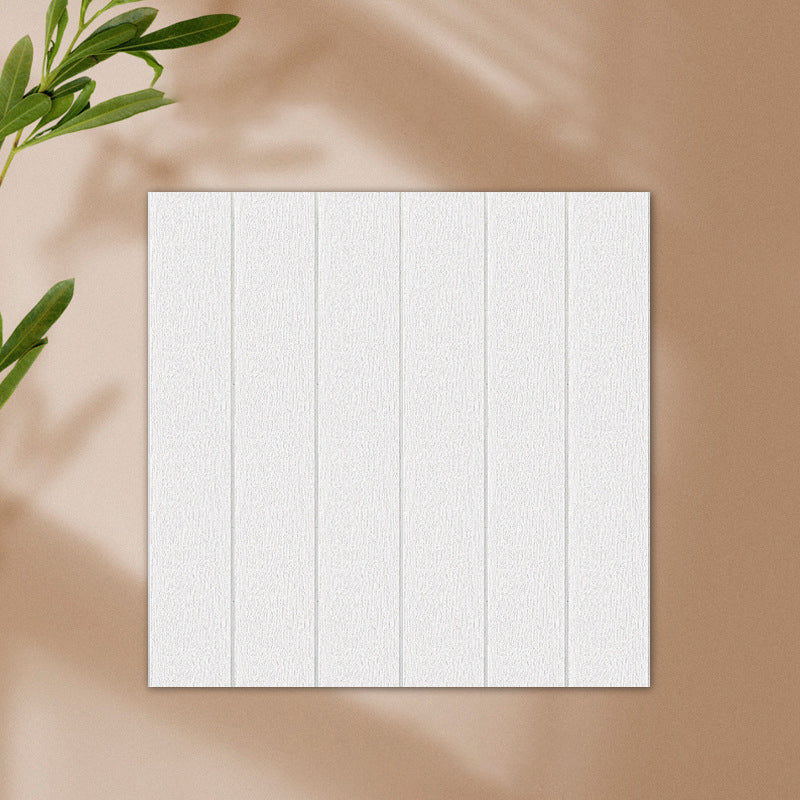 Sikunuo | Solid color 3D embossed wall panel waterproof foam interior wall tile