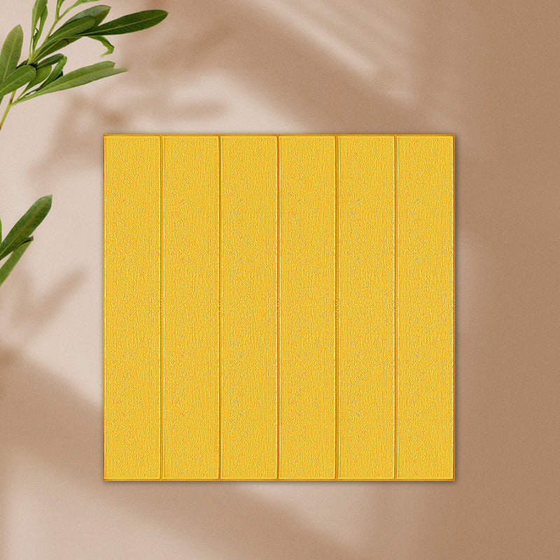 Sikunuo | Solid color 3D embossed wall panel waterproof foam interior wall tile