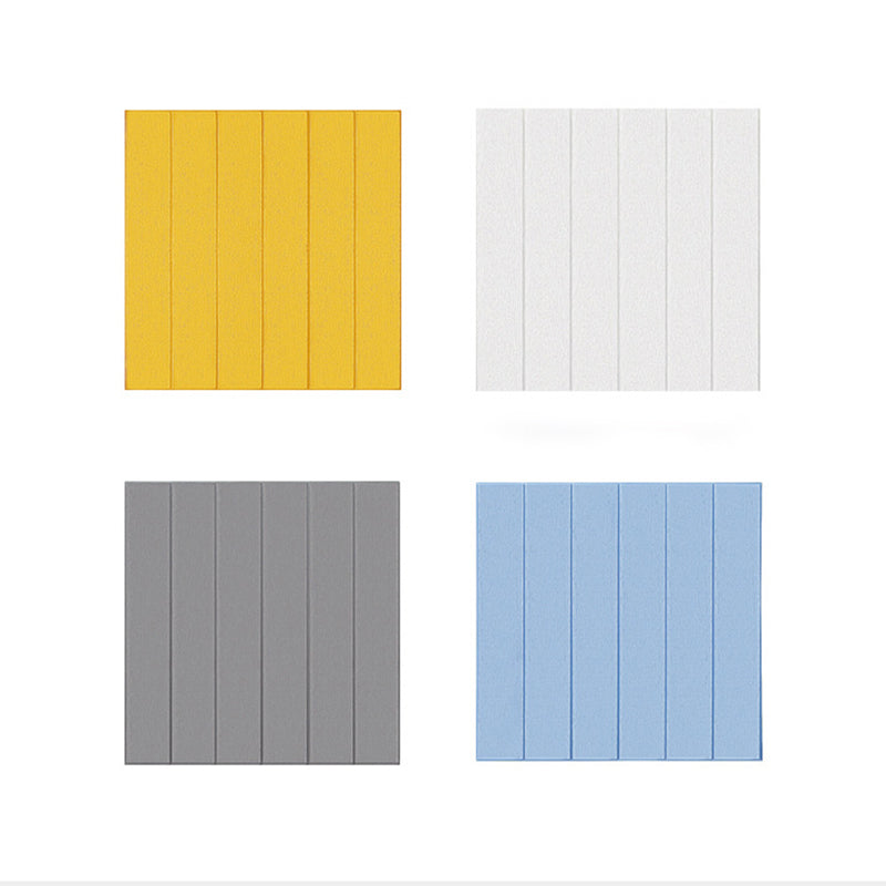 Sikunuo | Solid color 3D embossed wall panel waterproof foam interior wall tile