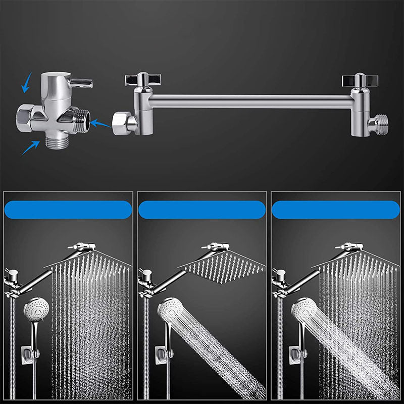 Sikunuo | Modern shower combination spray 5 setting patterns handheld shower head with large shower head