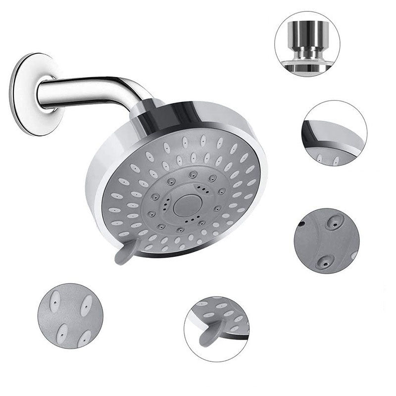 Sikunuo | Bathroom Showerhead Wall Mounted Rain Spray Stainless Steel Adjustable Model Showerhead