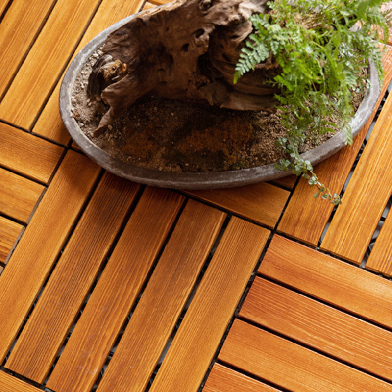 Sikunuo | Tradition Wood Tile Waterproof Click Lock Wood Floor for Living Room