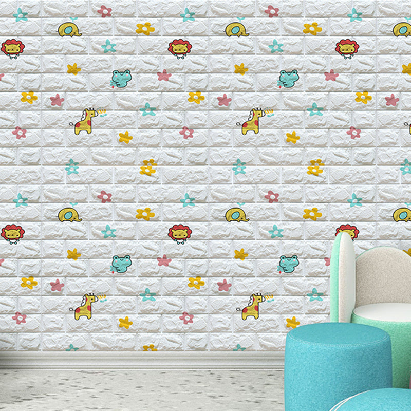 Sikunuo | Modern Cartoon Wall Covering Peel and Stick Wall Ceiling for Bedroom