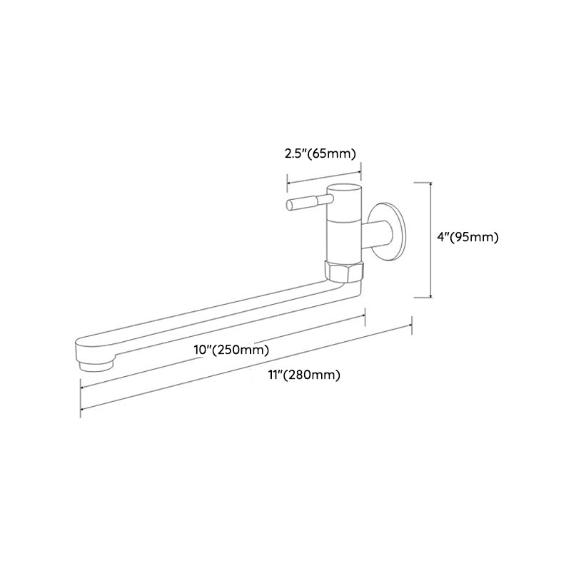 Sikunuo | Kitchen faucet pot filling valve single handle swivel stainless steel kitchen faucet