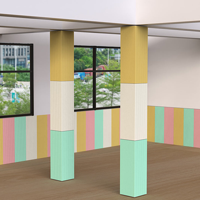 Sikunuo | Color Block Upholstery Wall Panel Self-adhesive Foam Interior Wall Tile