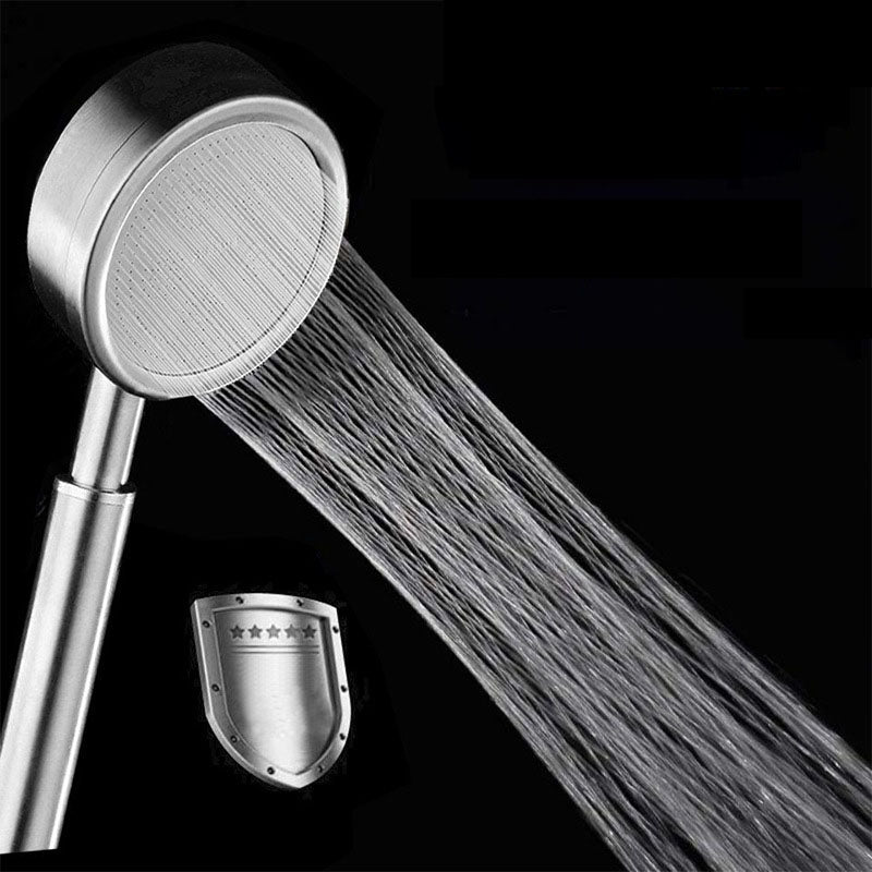 Sikunuo | Classic Shower Head Round Metal Handheld Shower Head in Silver