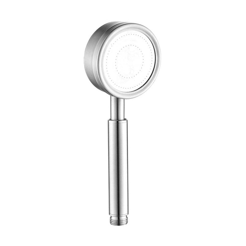 Sikunuo | Classic Shower Head Round Metal Handheld Shower Head in Silver