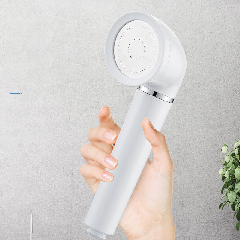 Sikunuo | White round shower head plastic supercharged hand shower