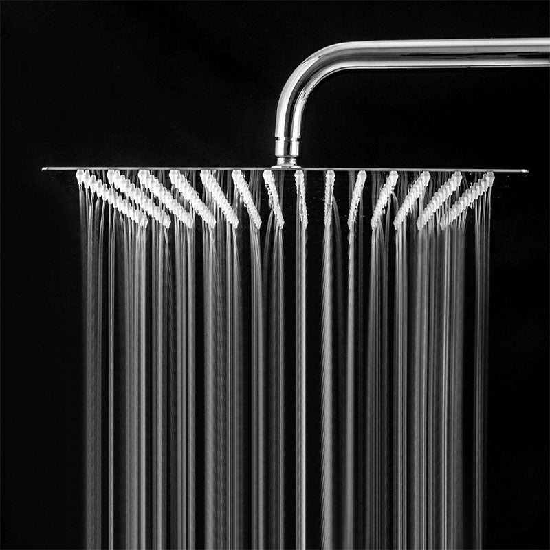 Sikunuo | Showerhead Square Wall Mounted Rain Spray Stainless Steel Showerhead
