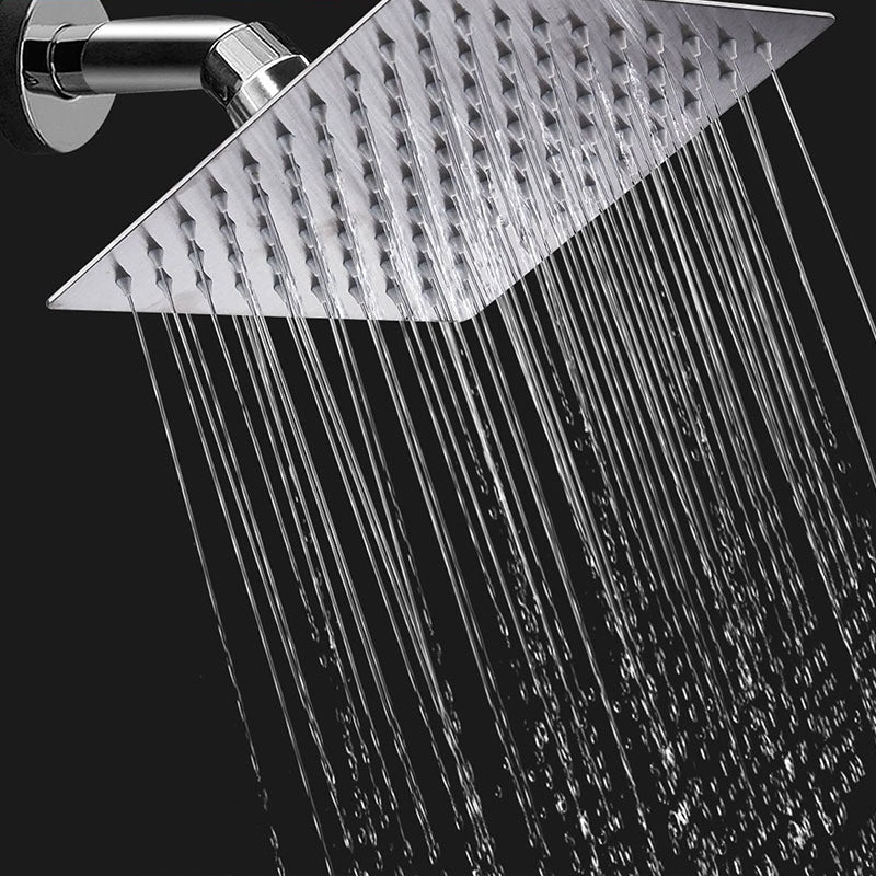 Sikunuo | Showerhead Square Wall Mounted Rain Spray Stainless Steel Showerhead