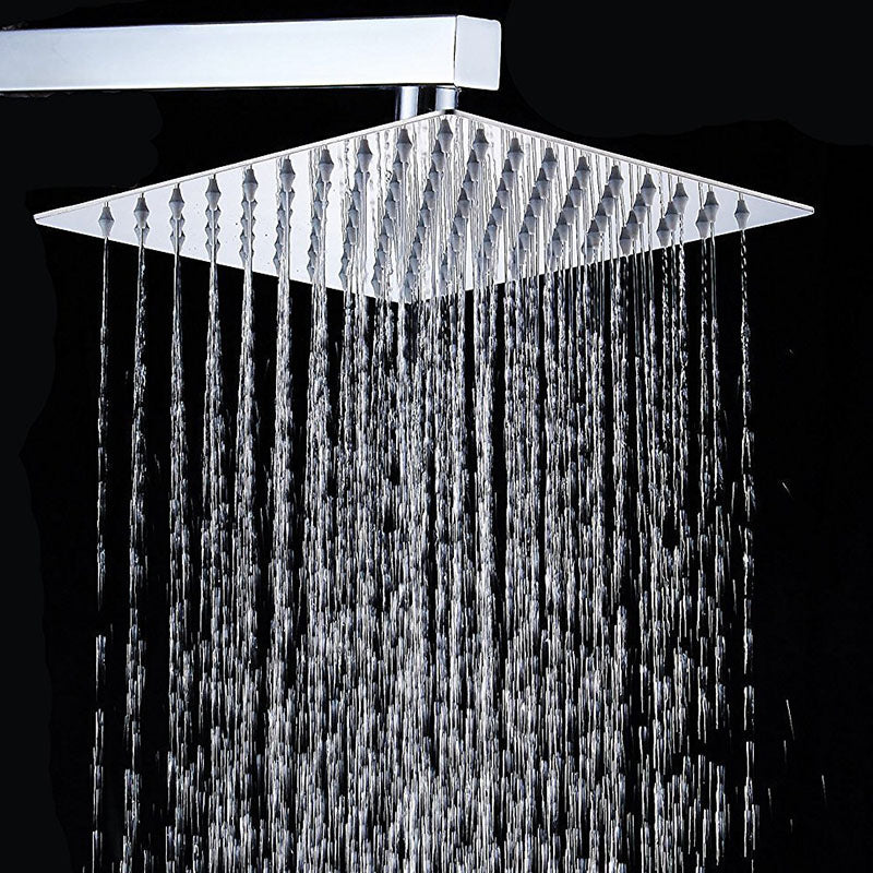 Sikunuo | Showerhead Square Wall Mounted Rain Spray Stainless Steel Showerhead