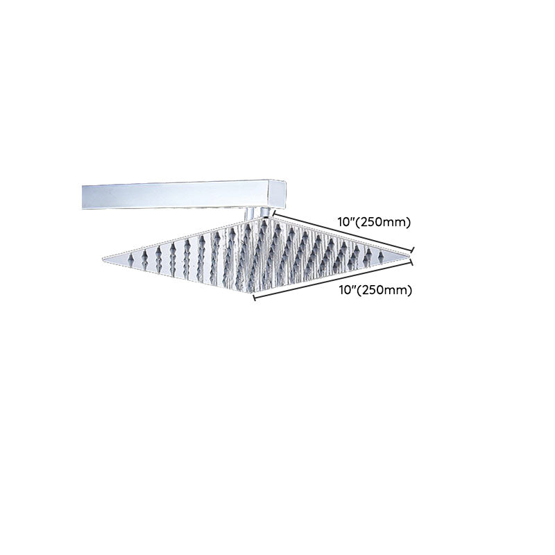 Sikunuo | Showerhead Square Wall Mounted Rain Spray Stainless Steel Showerhead
