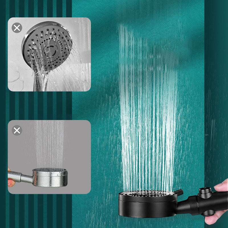 Sikunuo | 5 setting patterns shower head plastic round handheld shower head