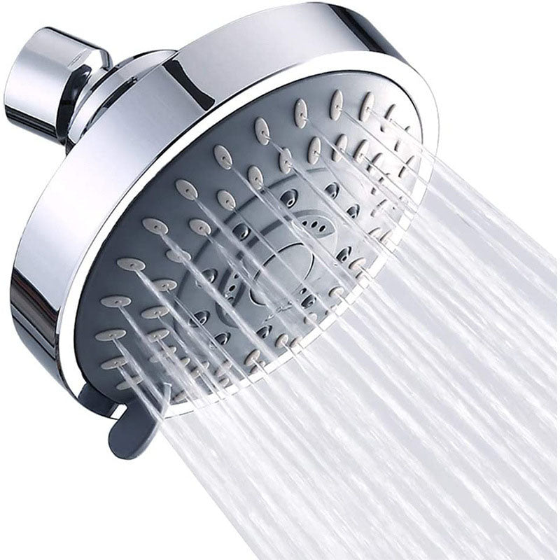 Sikunuo | Modern Shower Head Self-Cleaning Standard Round Shower Heads in Silver