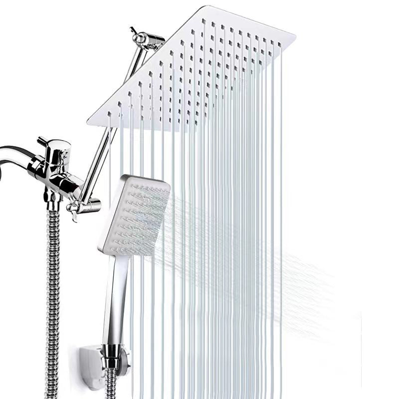 Sikunuo | Classic Dual Shower Head Water-efficient Square Metal Dual Shower Head