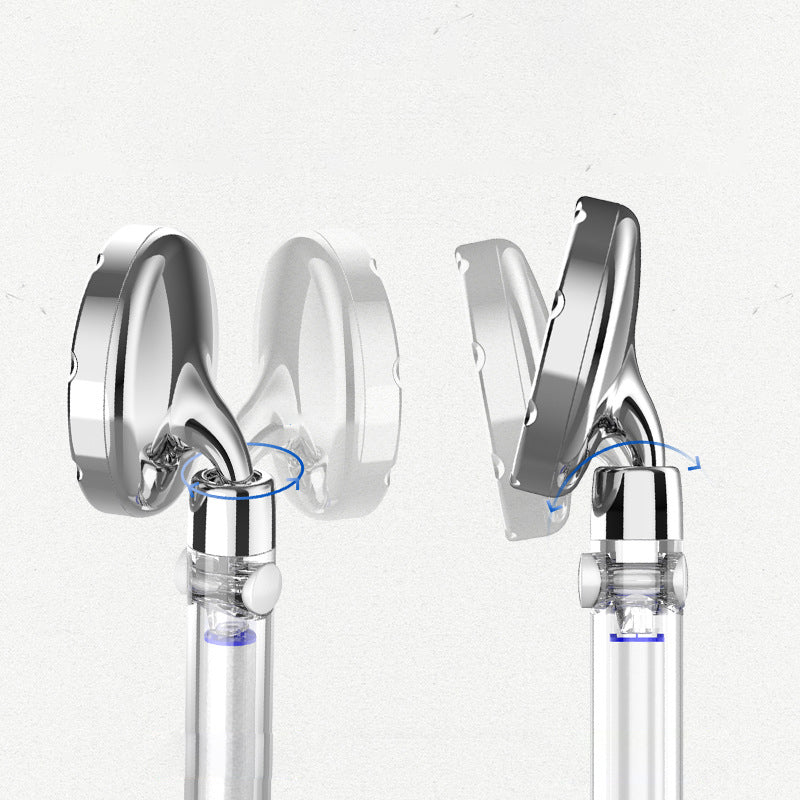 Sikunuo | Silver Hand Shower Standard Round Showerhead Combo