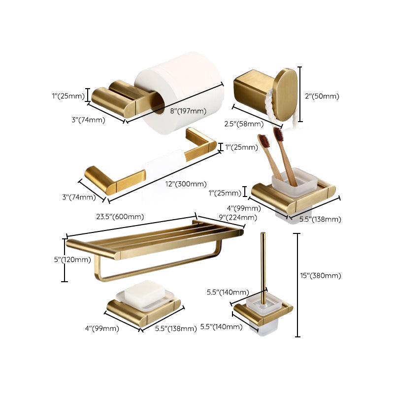 Sikunuo | Traditional Style Brass Bathroom Accessories as Single Piece or in Set made of Metal
