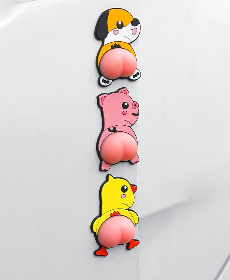 Sikunuo | 3D Cartoon Car Bumper Door Protectors