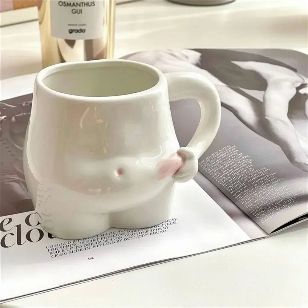 Sikunuo | Big Belly Fat Ceramic Coffee Mug